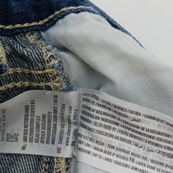 Hollister Denim Shorts Womens Size 5 Blue Distressed Frayed Hem High Rise Casual - Picture 6 of 6